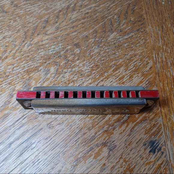 VINTAGE M. HOHNER MARINE BAND 14 Hole HARMONICA sold as is - Picture 3 of 5